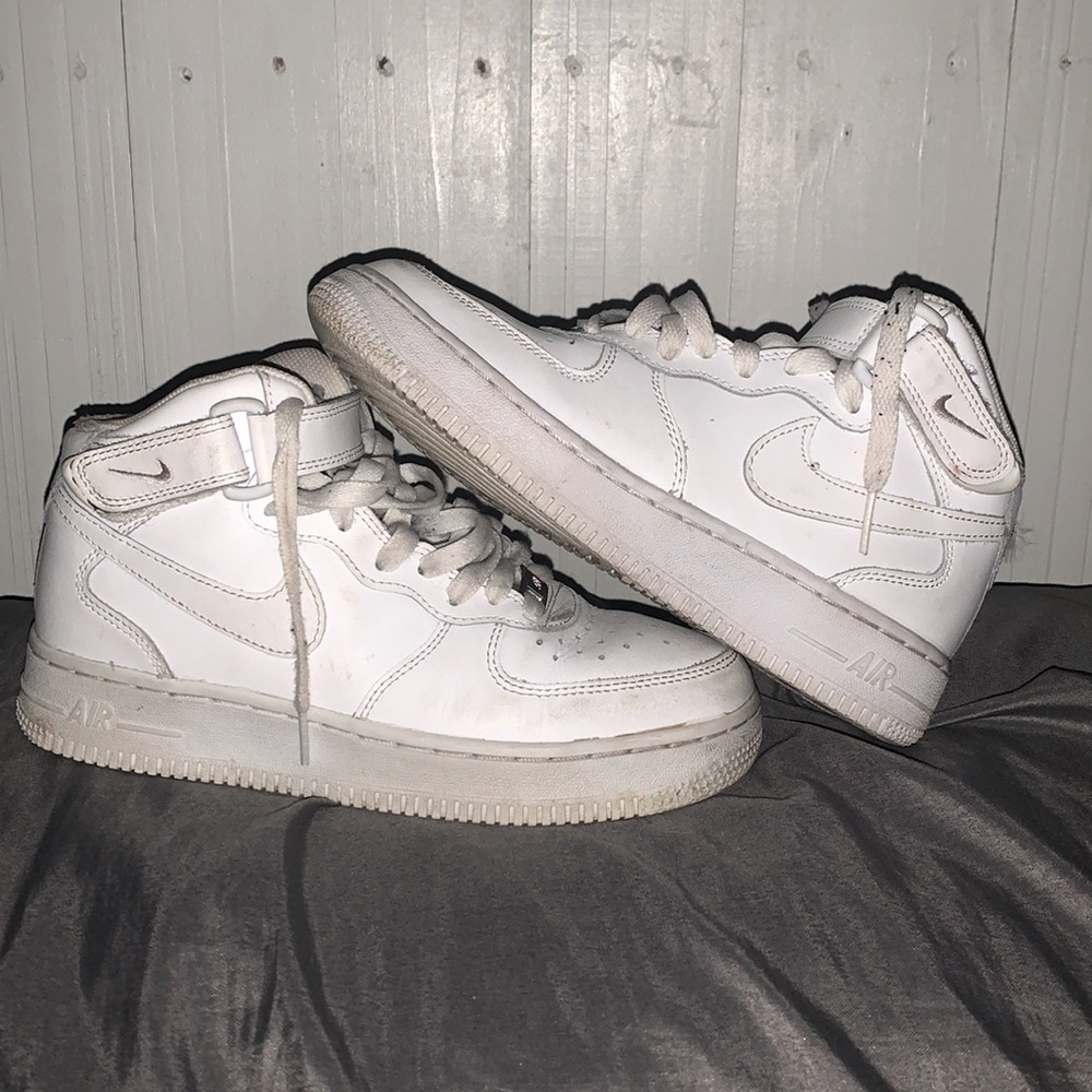 Nike Air Jordan Mid 1, poor condition, white